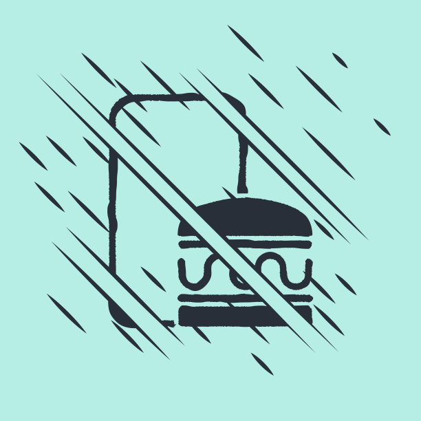 黑色的在线订餐和快餐外卖图标图片下载