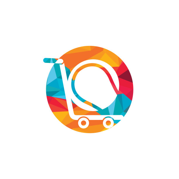 网球和电车标志设计图片下载