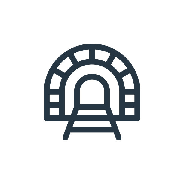 隧道图标矢量从公共交通概念。细线插图的隧道可编辑的笔触。隧道线性标志，用于web和移动应用程序，标志，印刷媒体。图片下载