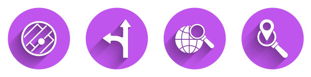 设置折叠地图与位置道路交通标志图片下载