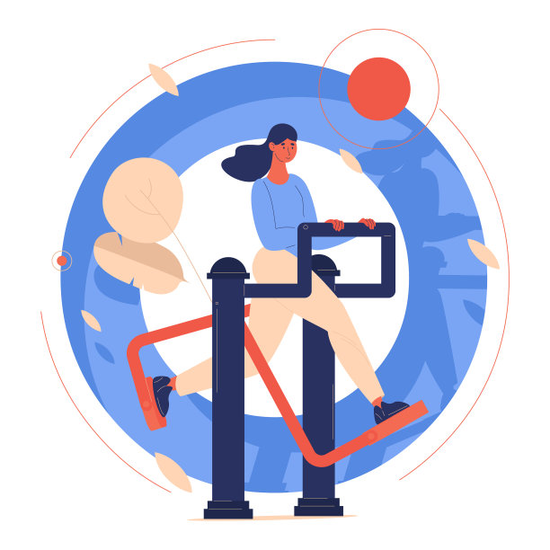 户外健身概念与女子训练在前面图片下载