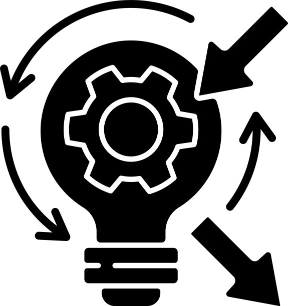 反射黑色象形文字图标图片下载
