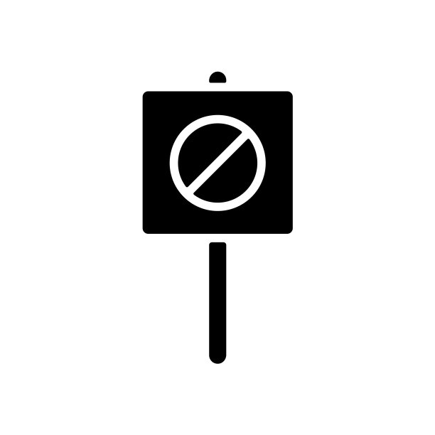 标语牌大标志banner卡字形图标图片下载