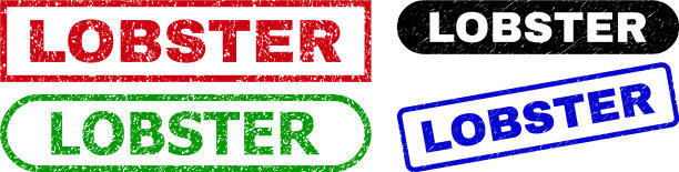 龙虾矩形海豹使用垃圾纹理图片下载