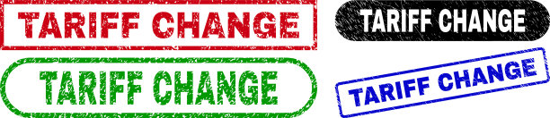 关税改变矩形邮票与苦恼图片下载