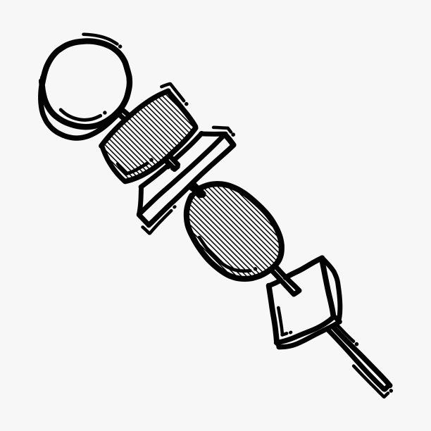 烤串涂鸦图标素描手图片下载