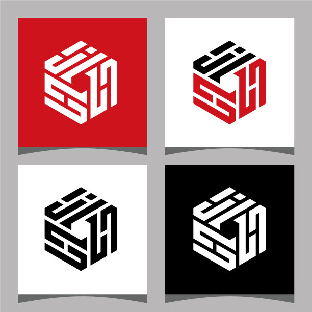 创意首字母JHH标志设计理念图片下载