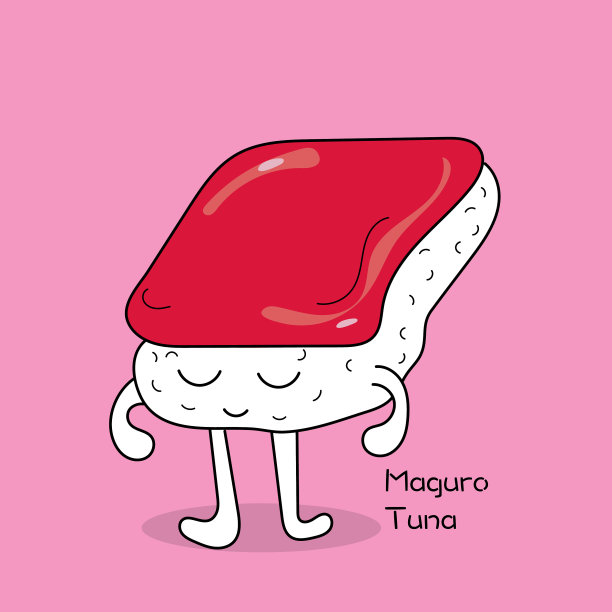 漫画寿司或金枪鱼寿司图片下载