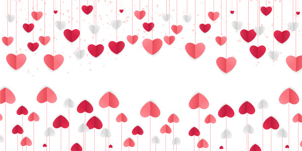 爱的背景与心的形状和云彩图片下载