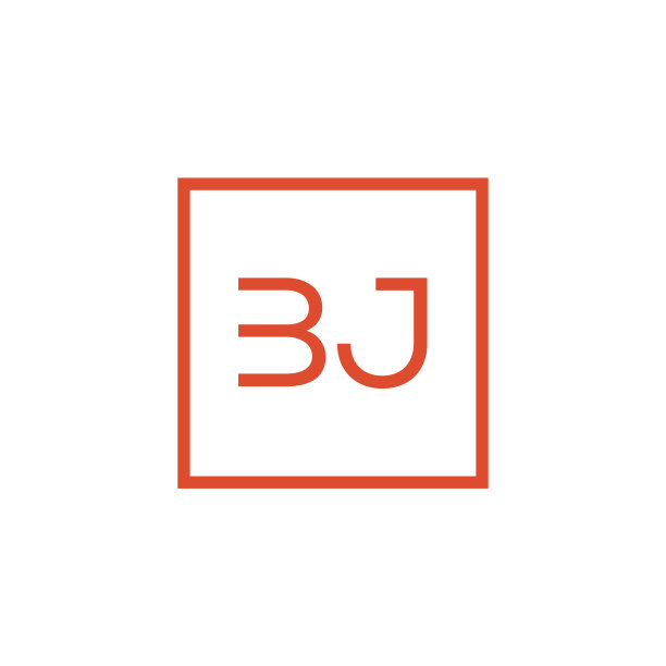 创意首字母bj方标志设计图片下载