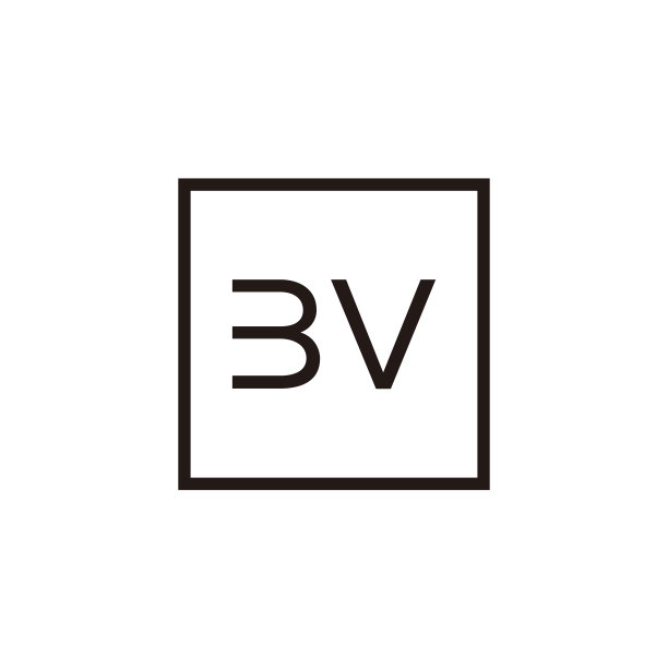 创意首字母bv方形logo设计图片下载