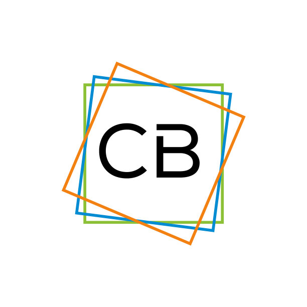 创意首字母cb广场标志设计图片下载