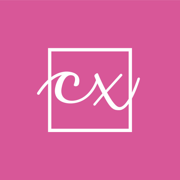 创意首字母cx方形标志设计图片下载