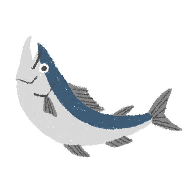 鲑鱼插图图片下载