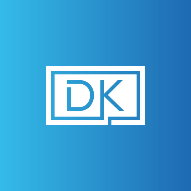 创意首字母dk广场标志设计图片下载