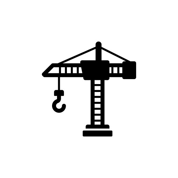 建筑塔吊图标图片下载