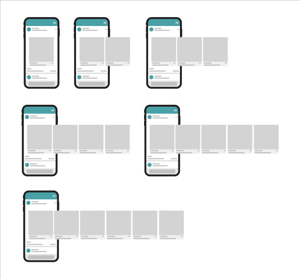新一代智能手机社交媒体设计图片下载