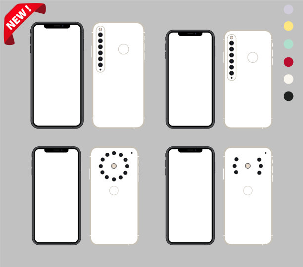 新一代智能手机社交媒体设计图片下载