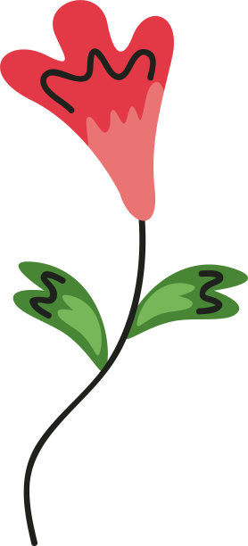 美丽的红花和绿叶点缀花园图片下载