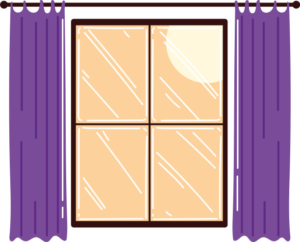 窗框与窗帘装饰室内图片下载