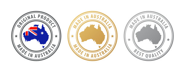 澳洲制造-一套附有地图及旗帜的邮票。最好的质量。原来的产品。图片下载