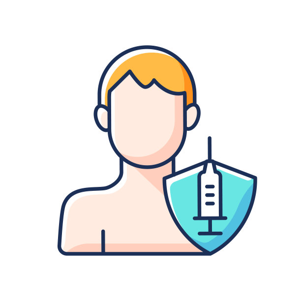 成人接种RGB彩色图标图片下载