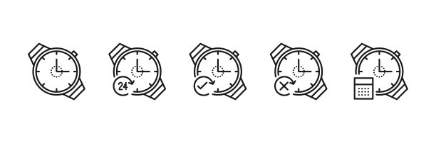 手表线图标线性图标设置图片下载