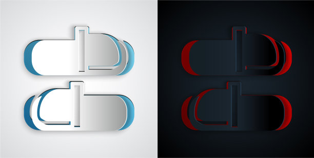 剪纸桑拿拖鞋图标孤立在灰色和图片下载