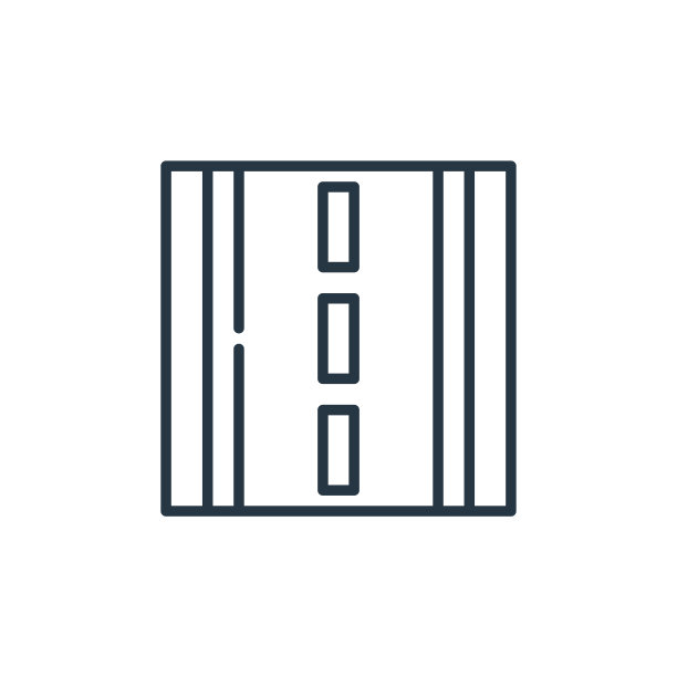 车道图标矢量从汽车发动机的概念。细线插图的泳道可编辑的笔触。车道线性标志使用在web和移动应用程序，标志，印刷媒体。图片下载