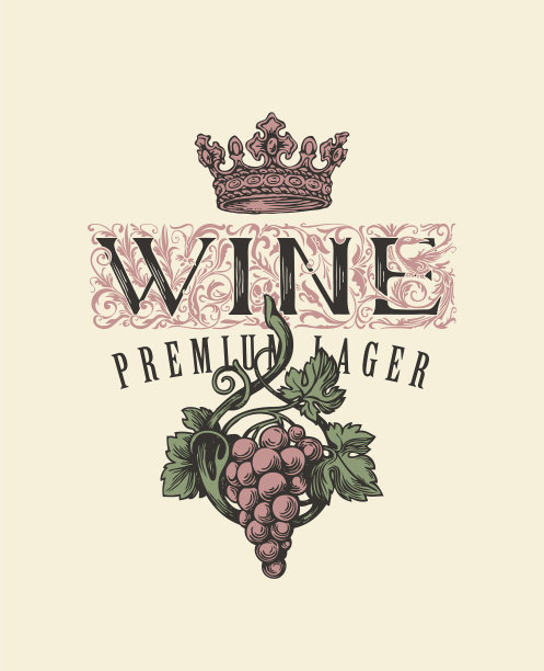 葡萄串和花冠的葡萄酒横幅图片下载