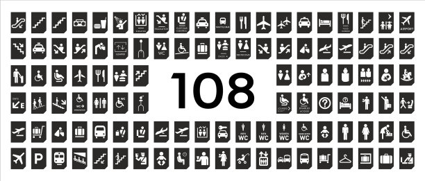 机场购物中心标识概念图片下载