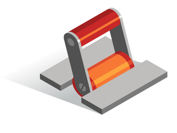 等距按钮隔离图标杠杆图片下载