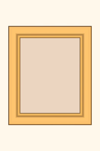 方形黄金复古木框架为您的设计。复古封面。文本。古董古色古香的黄金美丽的矩形框架绘画或照片。模板向量插图图片下载