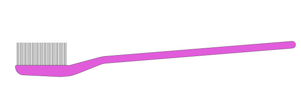 粉色牙刷的图形说明，可作为图标、标志或网页装饰图片下载