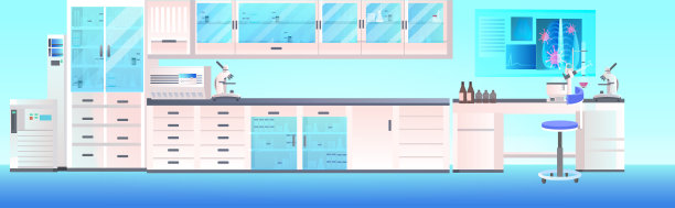 现代实验室内部空无一人化学图片下载
