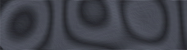 深色的未来主义向量抽象纹理与线性圆形云纹效果。图片下载