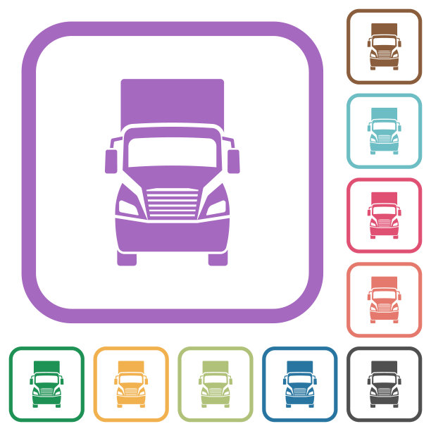 卡车前视图简单图标图片下载