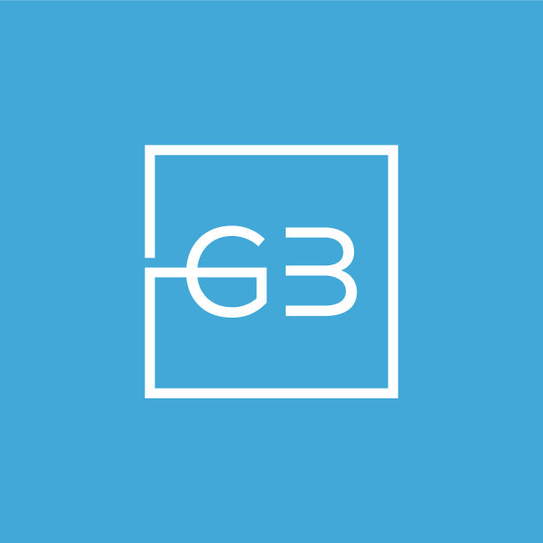 创意首字母gb广场标志设计图片下载
