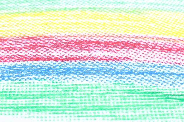 水平延伸的彩色蜡笔图案图片下载