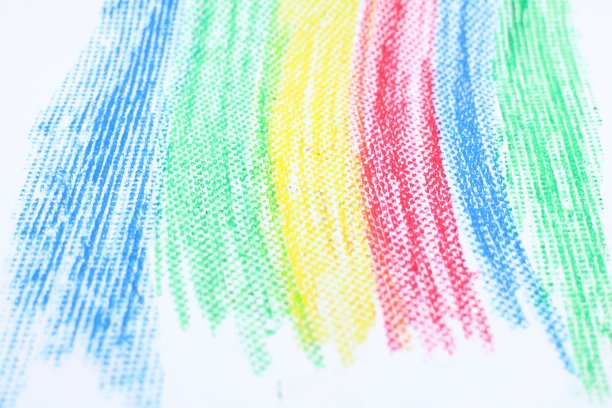 流行蜡笔彩虹图片下载