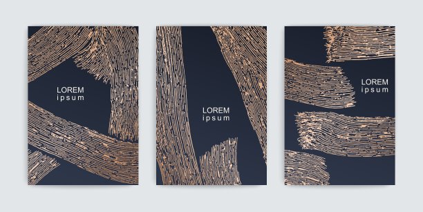 创意现代海报。作者的肌理从笔触与宽干燥的刷子。自然的颜色。向量的横幅图片下载