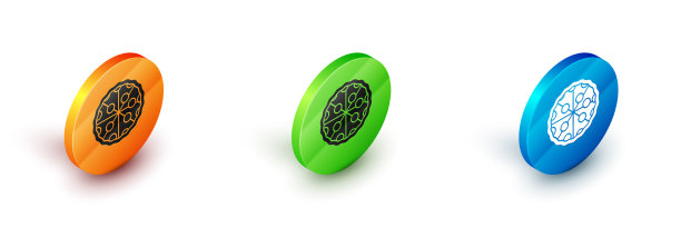 等距比萨饼图标孤立在白色背景图片下载