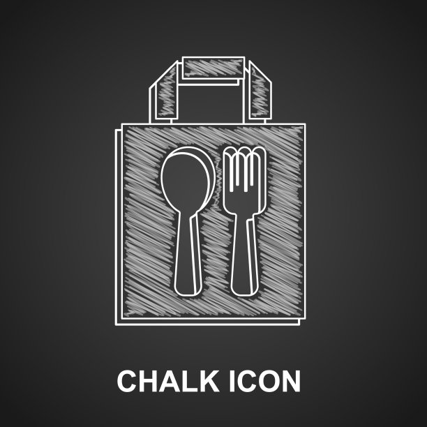 粉笔在线订购和快餐外卖图标图片下载