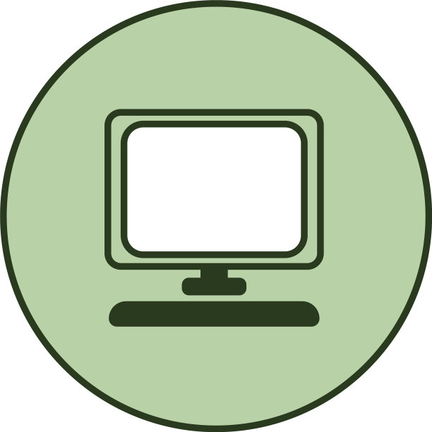 白色背景的小电脑图片下载