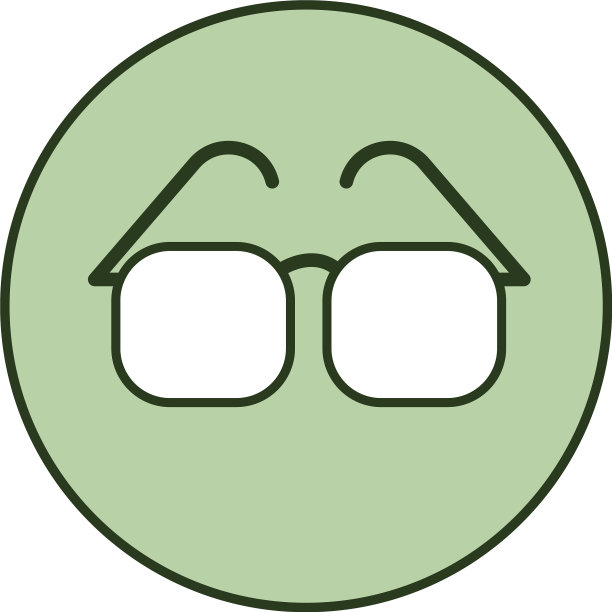 白色背景的视力眼镜图片下载