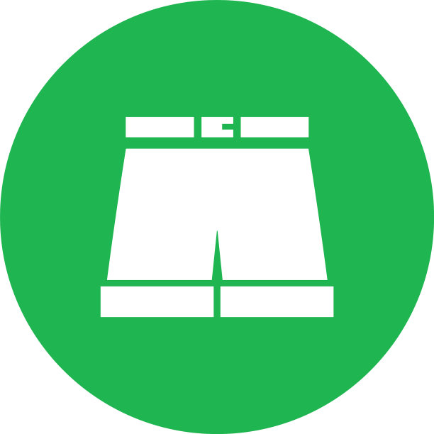 白色背景上的短裤图片下载