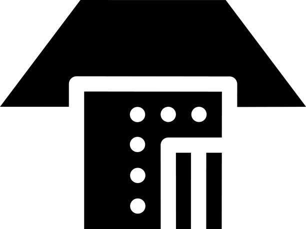 黑色的房子，左边有门，没有窗户图片下载