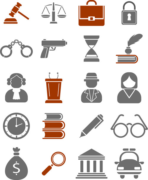 白色背景上的法律与秩序图片下载