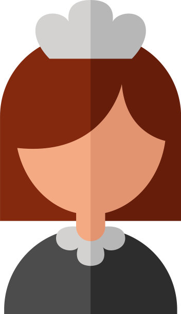 穿着白色背景制服的女佣图片下载