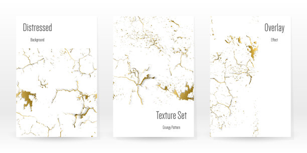 典雅的金色纹理集大理石名片图片下载